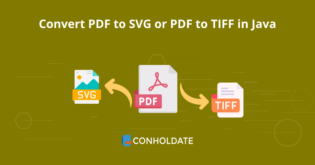 قم بتحويل ملفات PDF إلى SVG أو PDF إلى TIFF بجافا