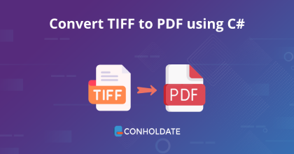 تحويل TIFF إلى PDF باستخدام C#
