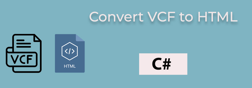 تحويل VCF إلى HTML في C#