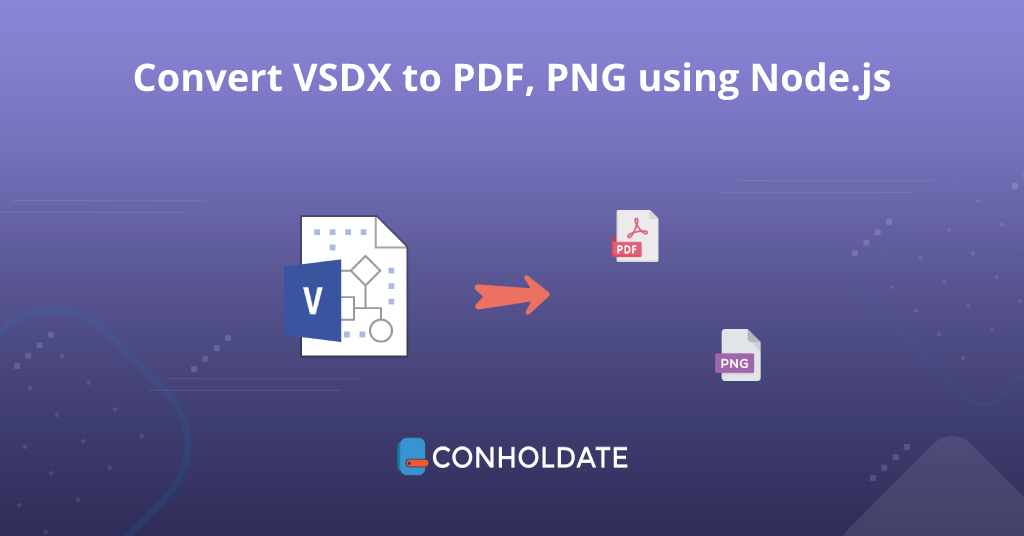 تحويل VSDX إلى PDF في Node.js