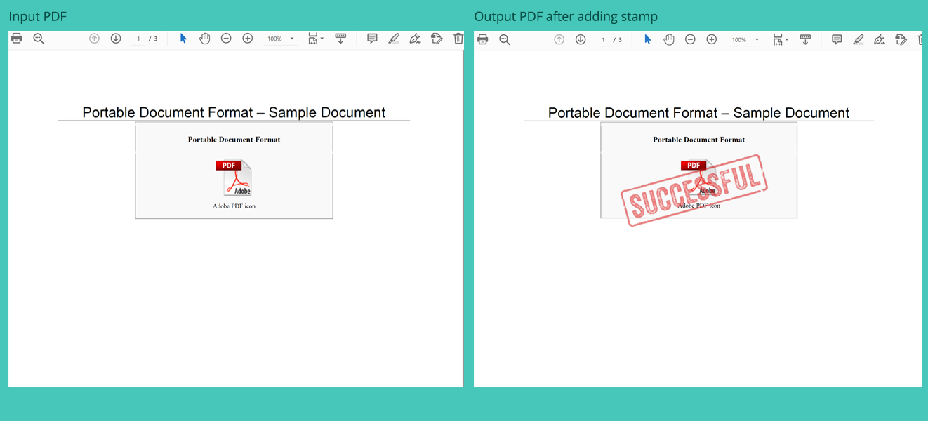 إضافة طابع صورة في PDF باستخدام C #
