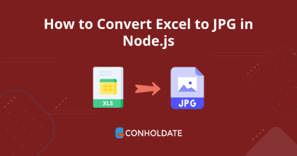 كيفية تحويل Excel إلى JPG في Node.js