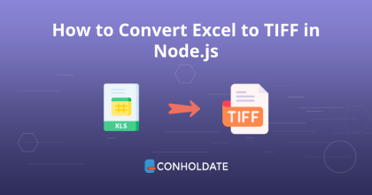 كيفية تحويل Excel إلى TIFF في Node.js