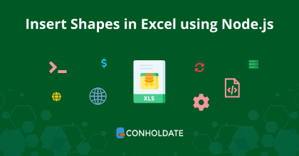 أدخل الأشكال في Excel باستخدام Node.js