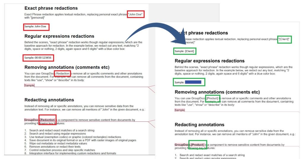 تطبيق تنقيحات متعددة في PDF باستخدام C #