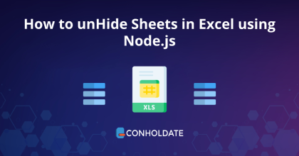 إظهار الأوراق في Excel باستخدام Node.js