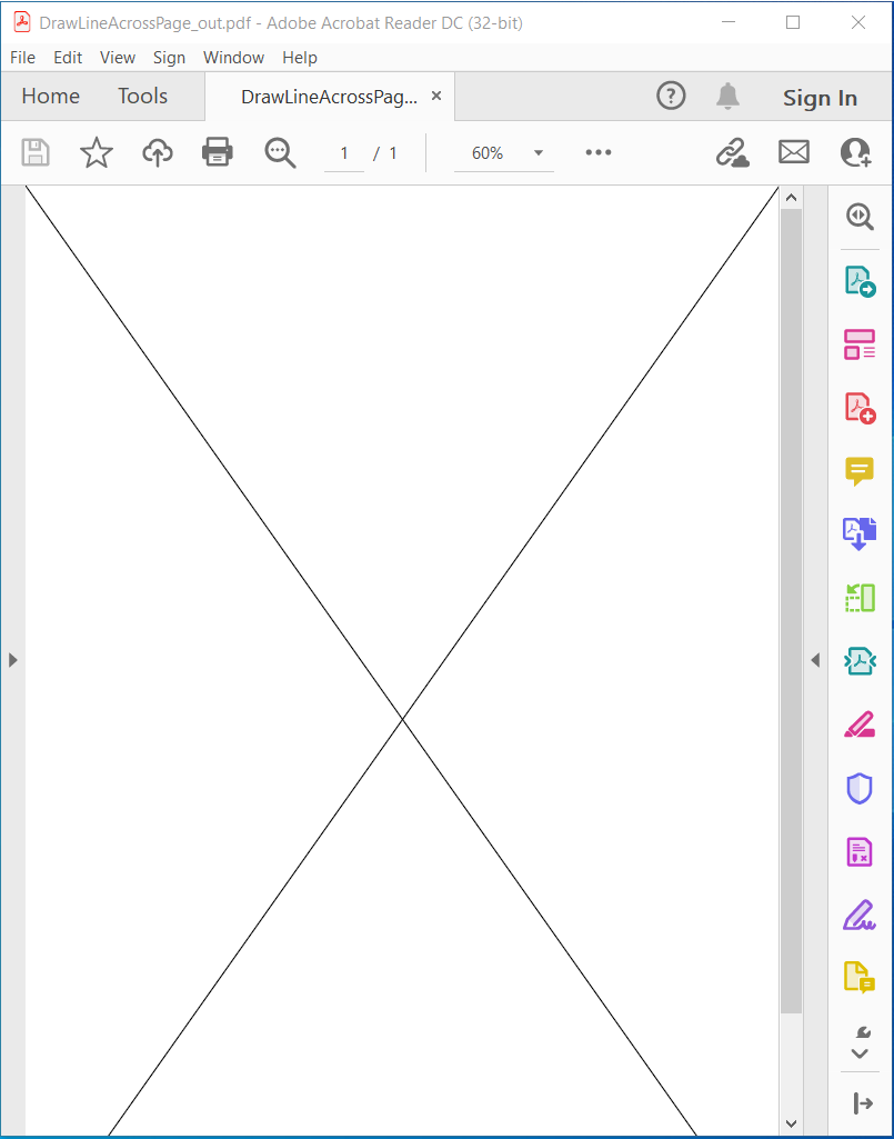 Zeichnen Sie mit C# eine Linie über die Seite in PDF-Dokumenten.