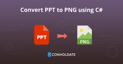 Konvertieren Sie PPT mit C# in PNG