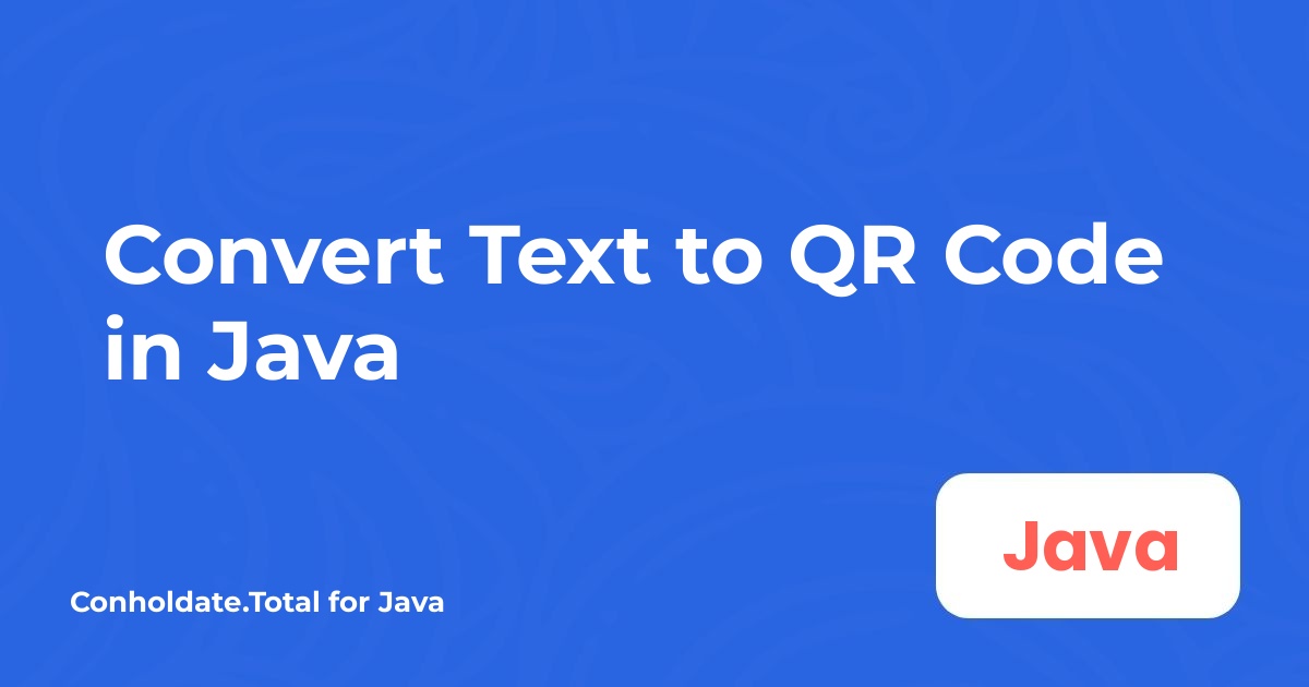 Text in QR‑Code konvertieren in Java