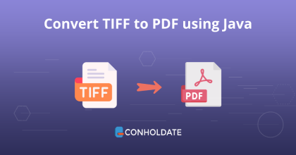 Konvertieren Sie TIFF mit Java in PDF