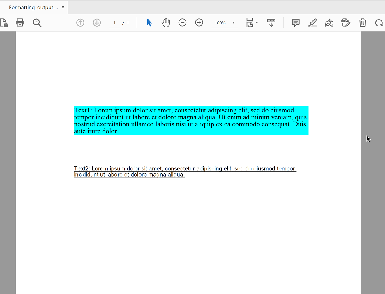 Wenden Sie die Textformatierung in PDFs mit Python an