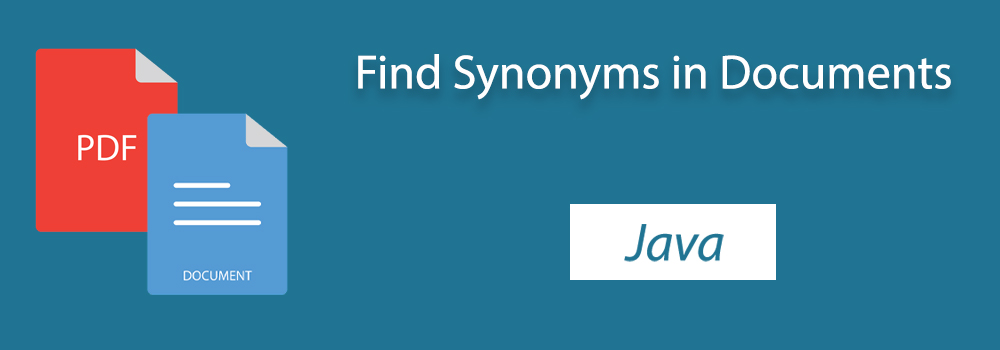 Find Synonyme Java