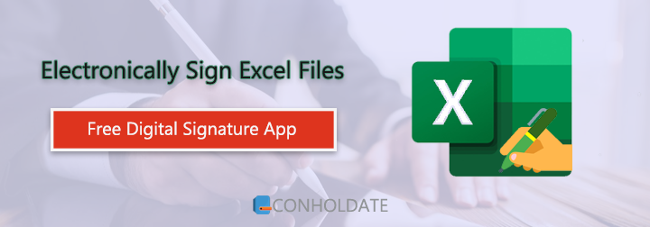 Firme electrónicamente archivos de Excel en línea
