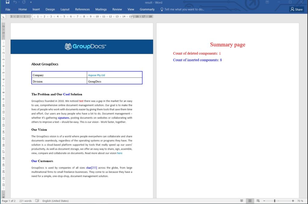 مقایسه دو سند ورد با استفاده از جاوا