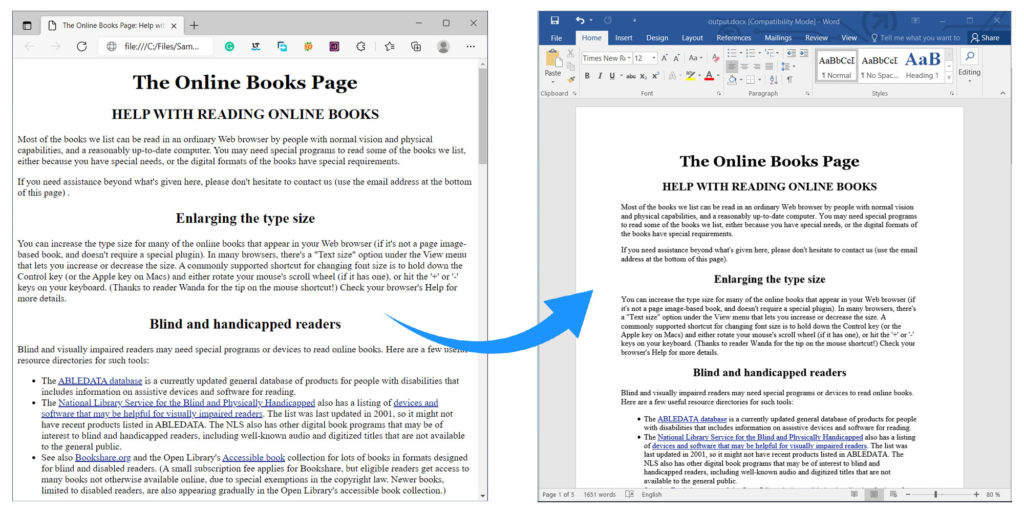 تبدیل HTML به Word در C#
