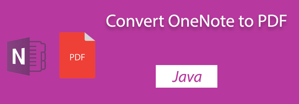 OneNote to PDF in Java