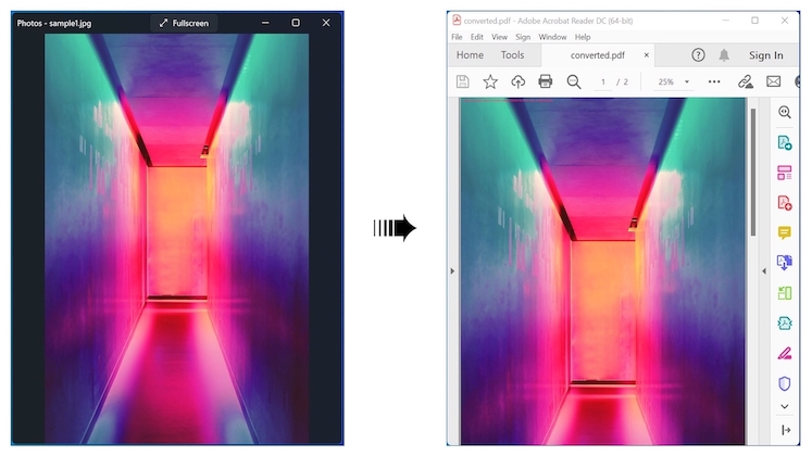 JPG را به PDF در C# تبدیل کنید.