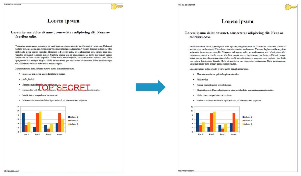 حذف واترمارک‌ها با قالب‌بندی متنی خاص