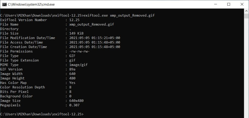 Supprimer le package de métadonnées XMP de GIF à l'aide de C#