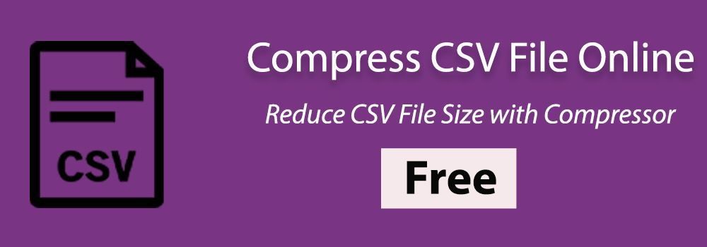 Compresser CSV en ligne