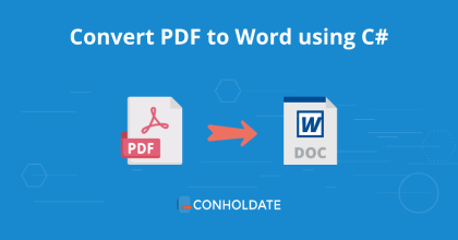 Convertir un PDF en Word à l'aide de C#