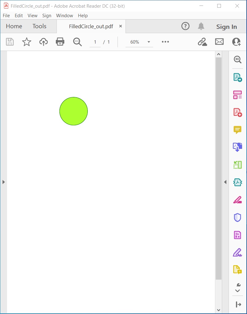Tambahkan Lingkaran di Dokumen PDF menggunakan C#.