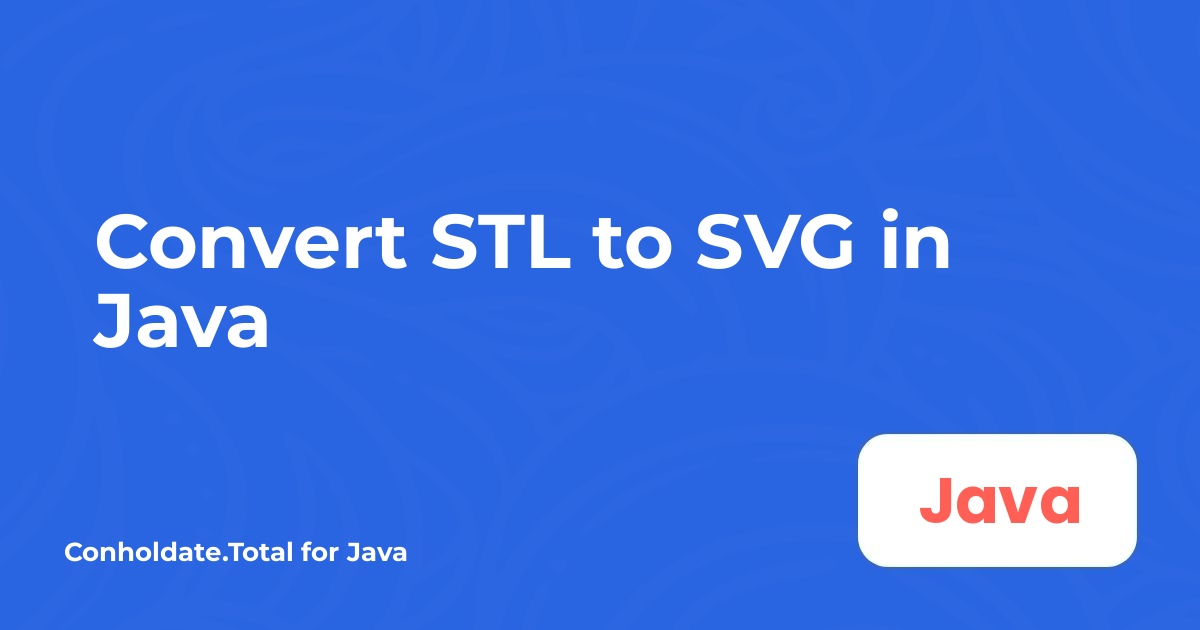 Konversi STL ke SVG di Java