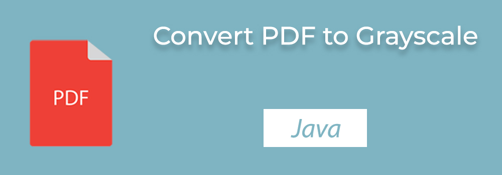 Converti PDF in scala di grigi in Java