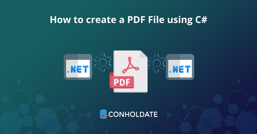 crea un file PDF usando C#