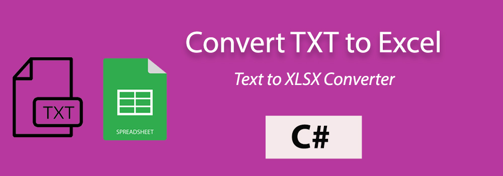 TXT から XLSX C#