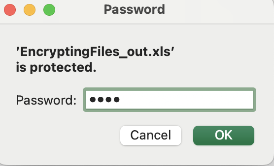 Excelファイルを暗号化する