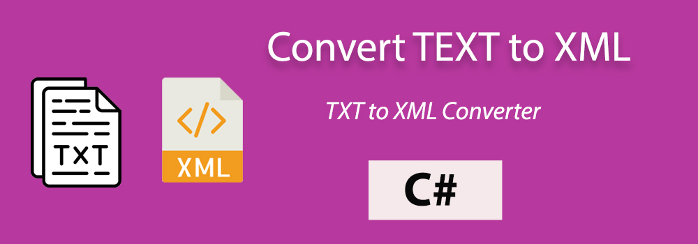 TXT를 XML로 C#