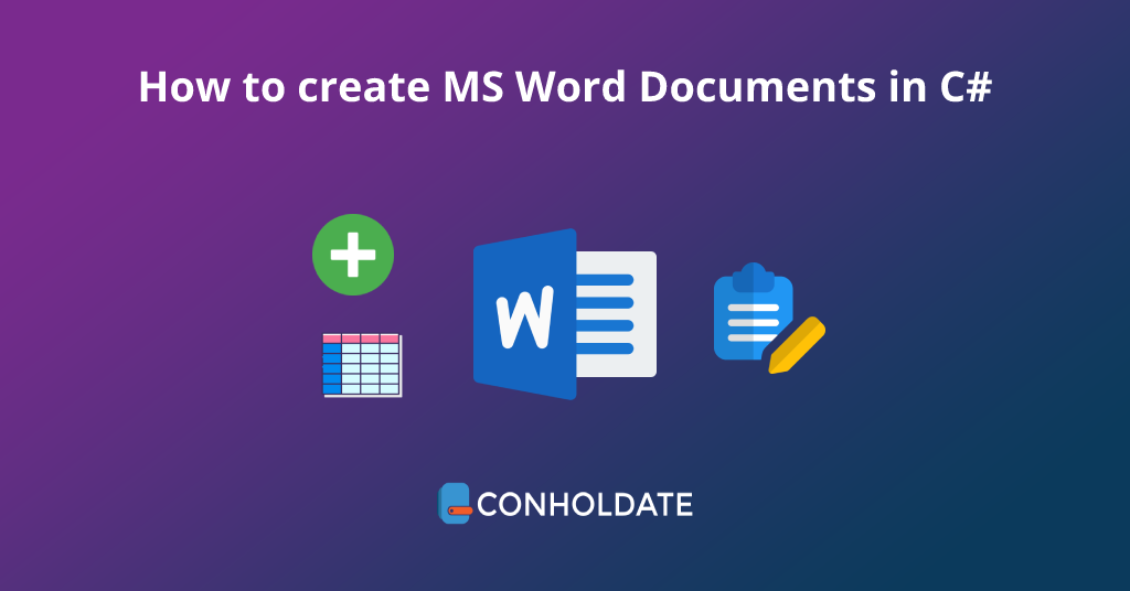 C#에서 MS Word 문서 만들기