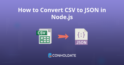Node.js에서 CSV를 JSON으로 변환