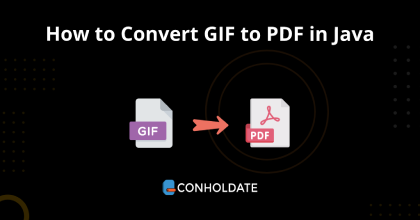 Java에서 GIF를 PDF로 변환하는 방법
