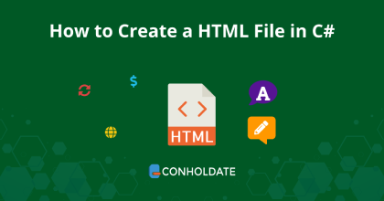C#에서 HTML 파일을 만드는 방법