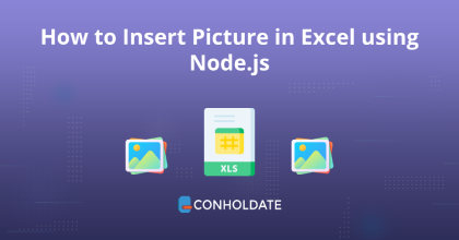Node.js를 사용하여 Excel에 그림을 삽입하는 방법