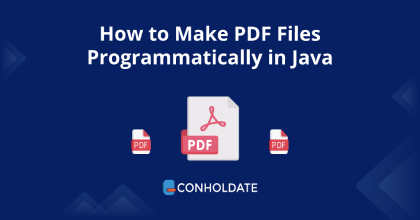 Java에서 PDF 파일을 만드는 방법