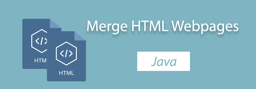 HTML 웹사이트 병합 Java