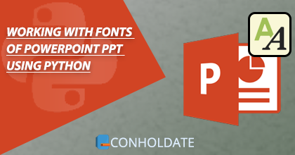 PowerPoint의 글꼴 작업 Python을 사용하는 PPT