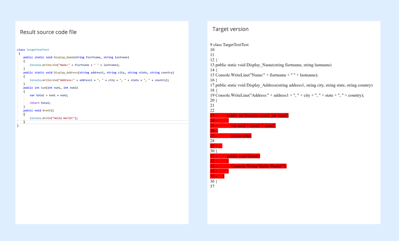 Vergelijk en voeg broncodebestanden samen