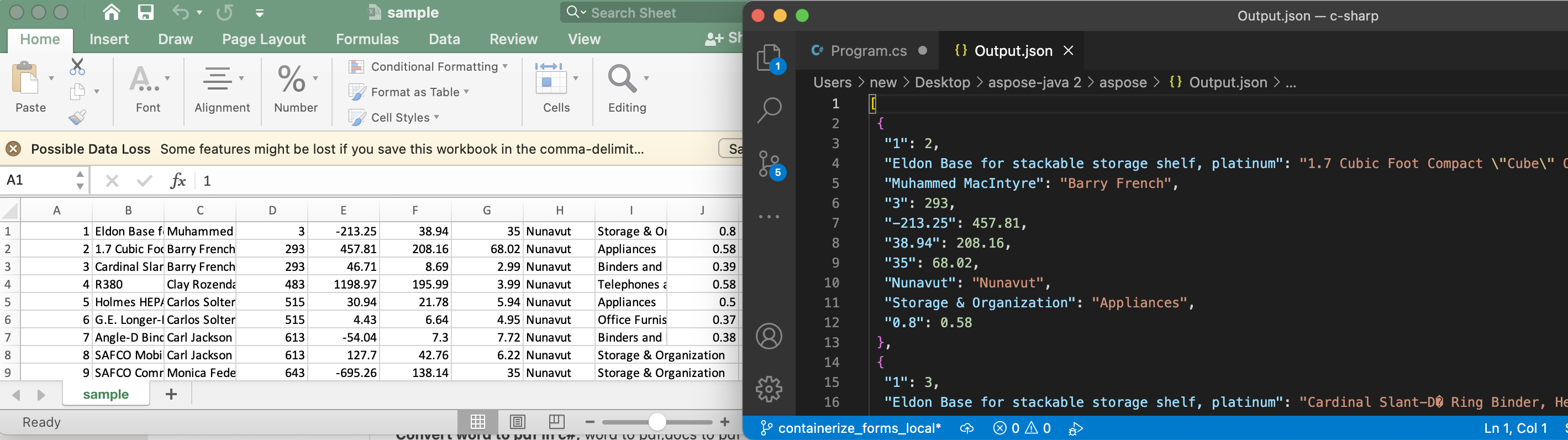 Konwersja CSV do JSON