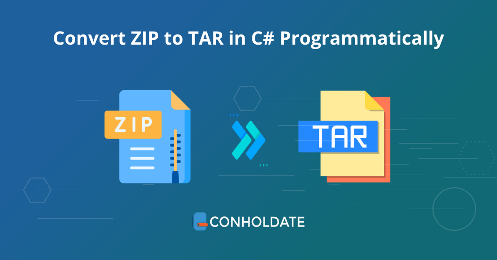 Converter ZIP para TAR em C #