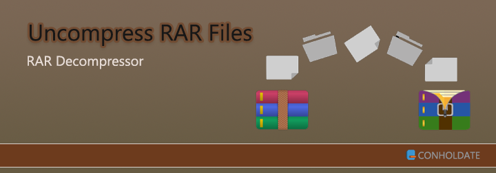 Descompacte os arquivos RAR