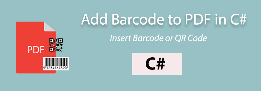 Add Barcode QR Code to PDF C#