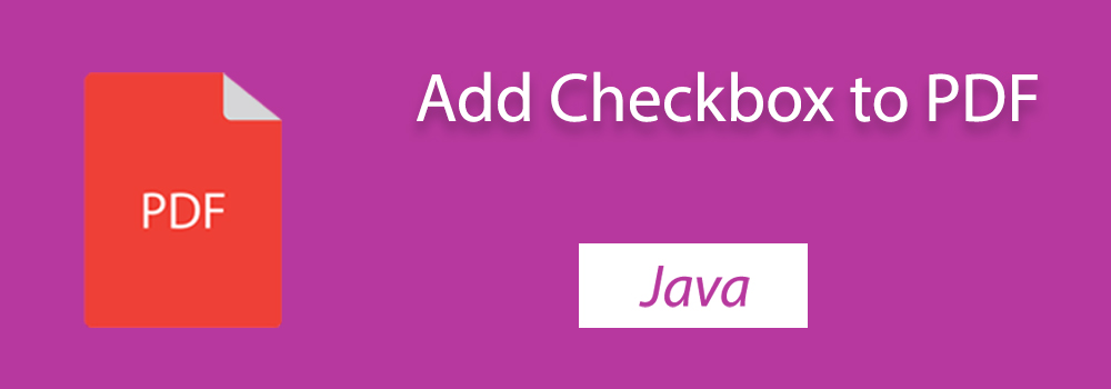 Add checkbox to PDF Java