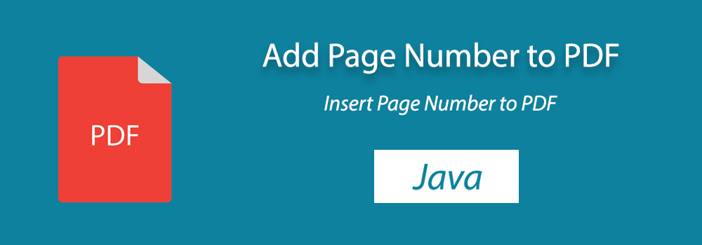 Add Page Number to PDF Java