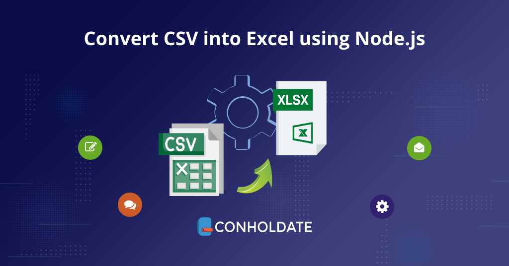 Convert CSV into Excel using Node.js