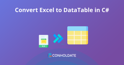 Convert Excel to DataTable in C#