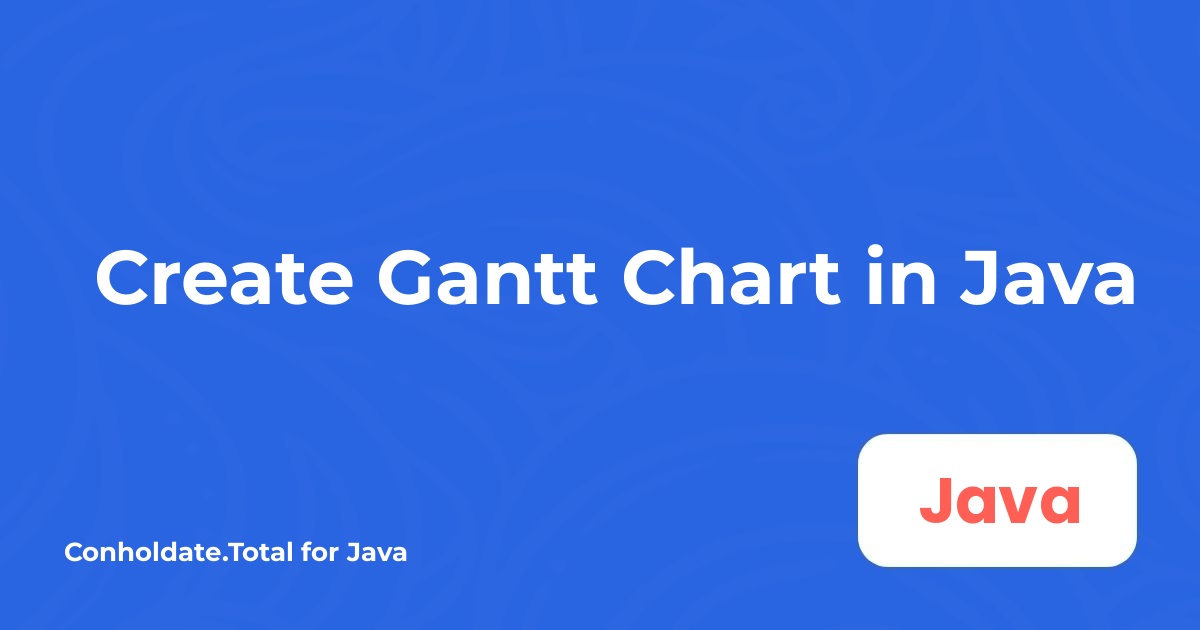 Create Gantt Chart in Java